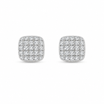 Load image into Gallery viewer, Square Sparkle Stud Earrings