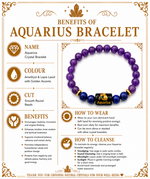 Load image into Gallery viewer, Aquarius Crystal Bracelet