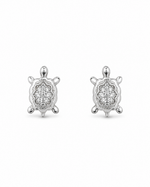 Load image into Gallery viewer, Sparkling Turtle Stud Earrings