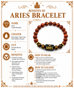 Load image into Gallery viewer, Aries Zodiac Energy Crystal Bracelet