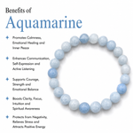 Load image into Gallery viewer, Serene Aquamarine Crystal Bracelet