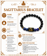 Load image into Gallery viewer, Sagittarius Crystal Bracelet