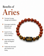 Load image into Gallery viewer, Aries Zodiac Energy Crystal Bracelet