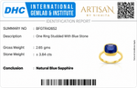 Load image into Gallery viewer, Royal Blue Sapphire Bezel Ring