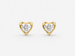 Load image into Gallery viewer, Heart Glow Solitaire Earrings