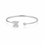 Load image into Gallery viewer, Silver Butterfly Open Bangle