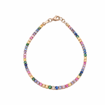 Load image into Gallery viewer, Multicolour Tennis Silver Bracelets