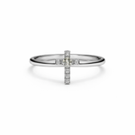 Load image into Gallery viewer, Graceful Silver Cross Ring