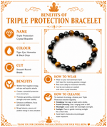 Load image into Gallery viewer, Triple Protection Crystal Bracelet