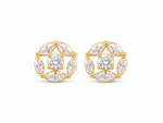 Load image into Gallery viewer, Marquise Halo Floral Zircon Stud Earrings