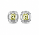 Load image into Gallery viewer, Double Halo Zircon Stud Earrings