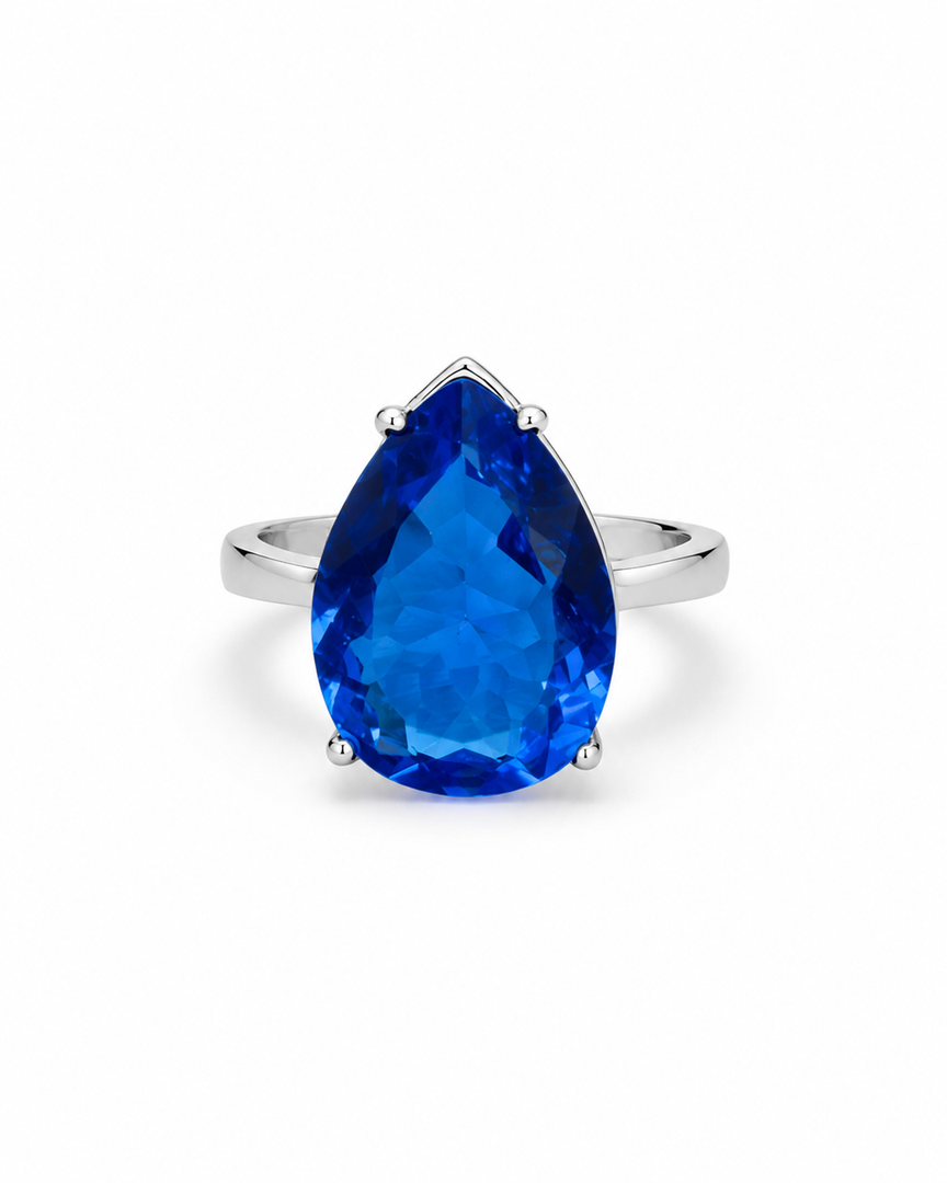 Royal Blue Pear Ring