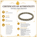 Load image into Gallery viewer, Pyrite Beaded Crystal Bracelet