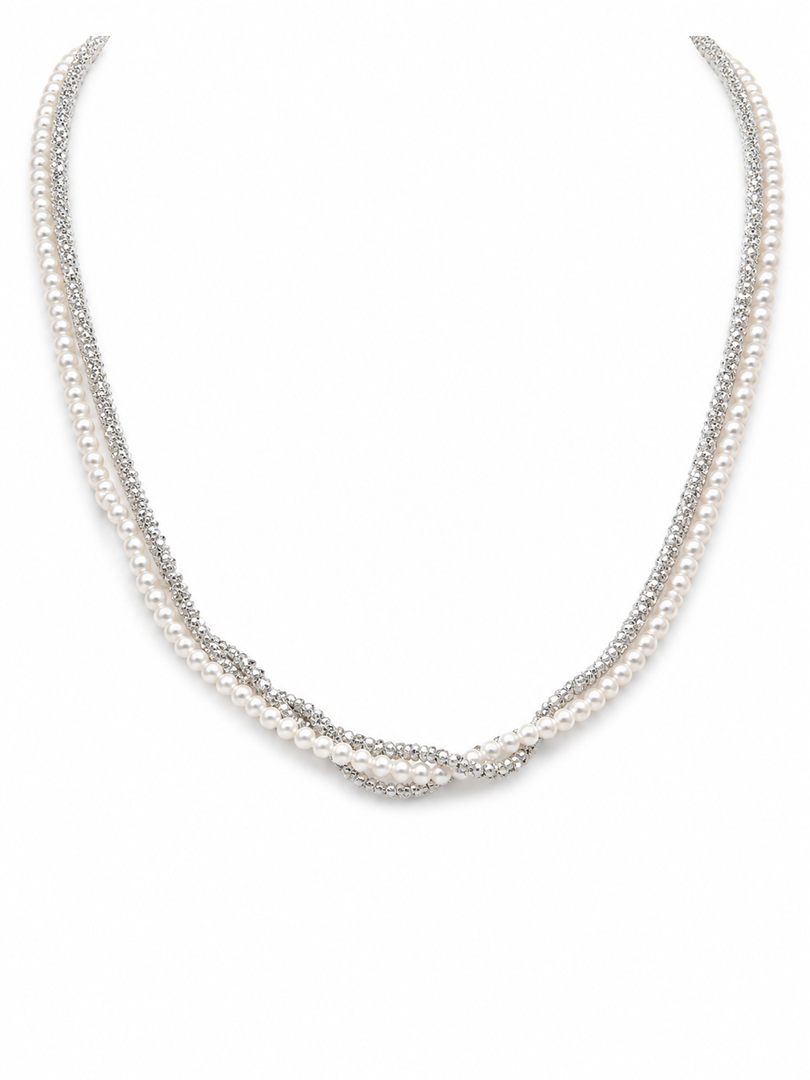 Pearl Twist Layered Necklace