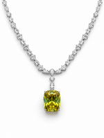 Load image into Gallery viewer, Lime Radiance Statement Necklace