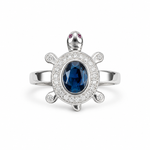 Load image into Gallery viewer, Turtle Silver Ring