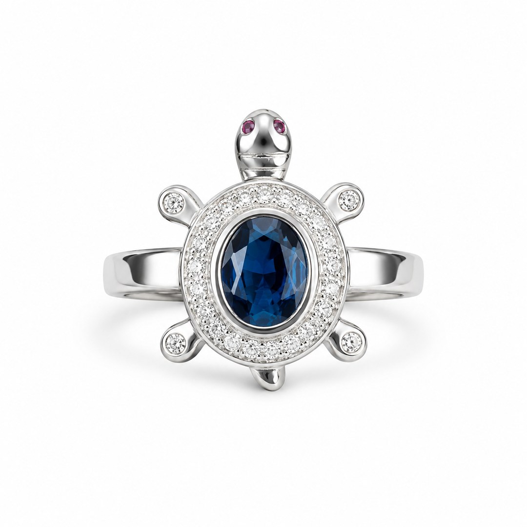 Turtle Silver Ring