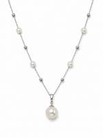 Load image into Gallery viewer, Classic Pearl Charm Necklace