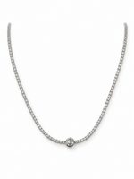 Load image into Gallery viewer, Solitaire Tennis Necklace