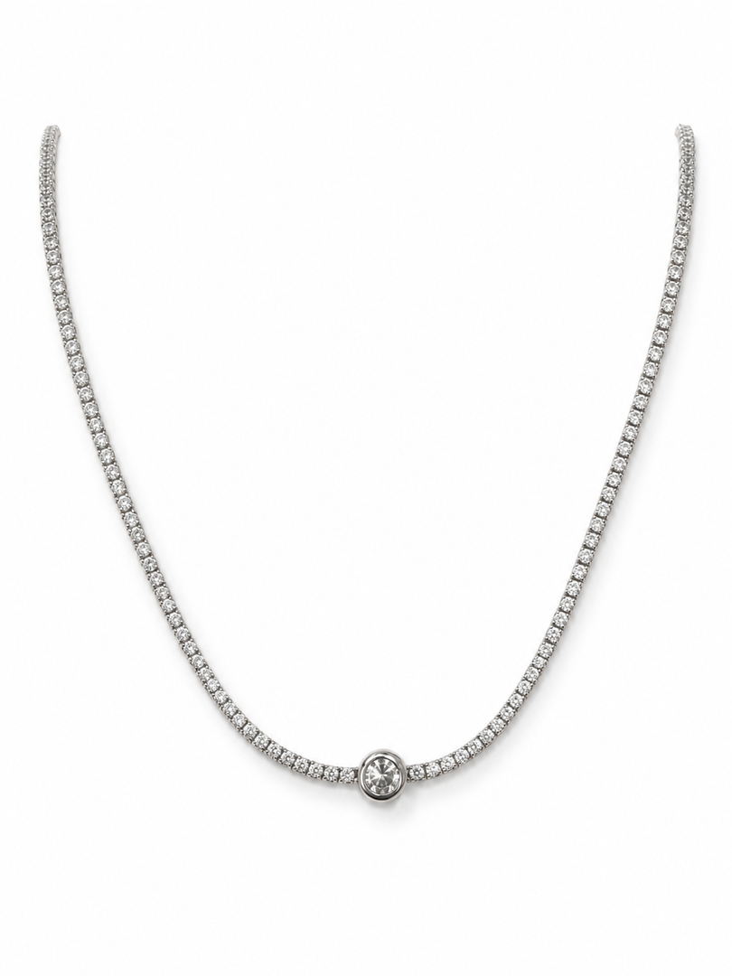 Solitaire Tennis Necklace