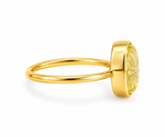 Load image into Gallery viewer, Golden Cushion-Cut Citrine Statement Ring