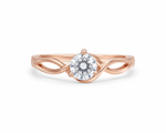Load image into Gallery viewer, Rose Gold Infinity Solitaire Sterling Silver Ring