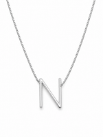 Load image into Gallery viewer, Minimal Initial N Necklace