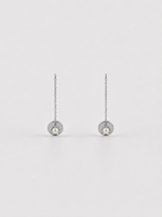 Load image into Gallery viewer, Silver Pearl Drop Earrings