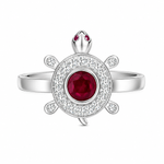 Load image into Gallery viewer, Turtle Silver Ring