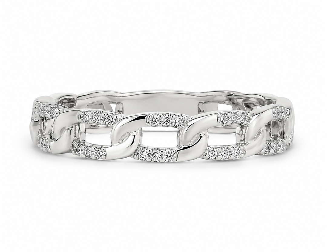 Sterling Silver Chain Link Ring