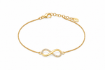 Load image into Gallery viewer, Infinity Gold Plated Sterling Silver Bracelet