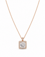 Load image into Gallery viewer, Rose Gold Princess Halo Necklace