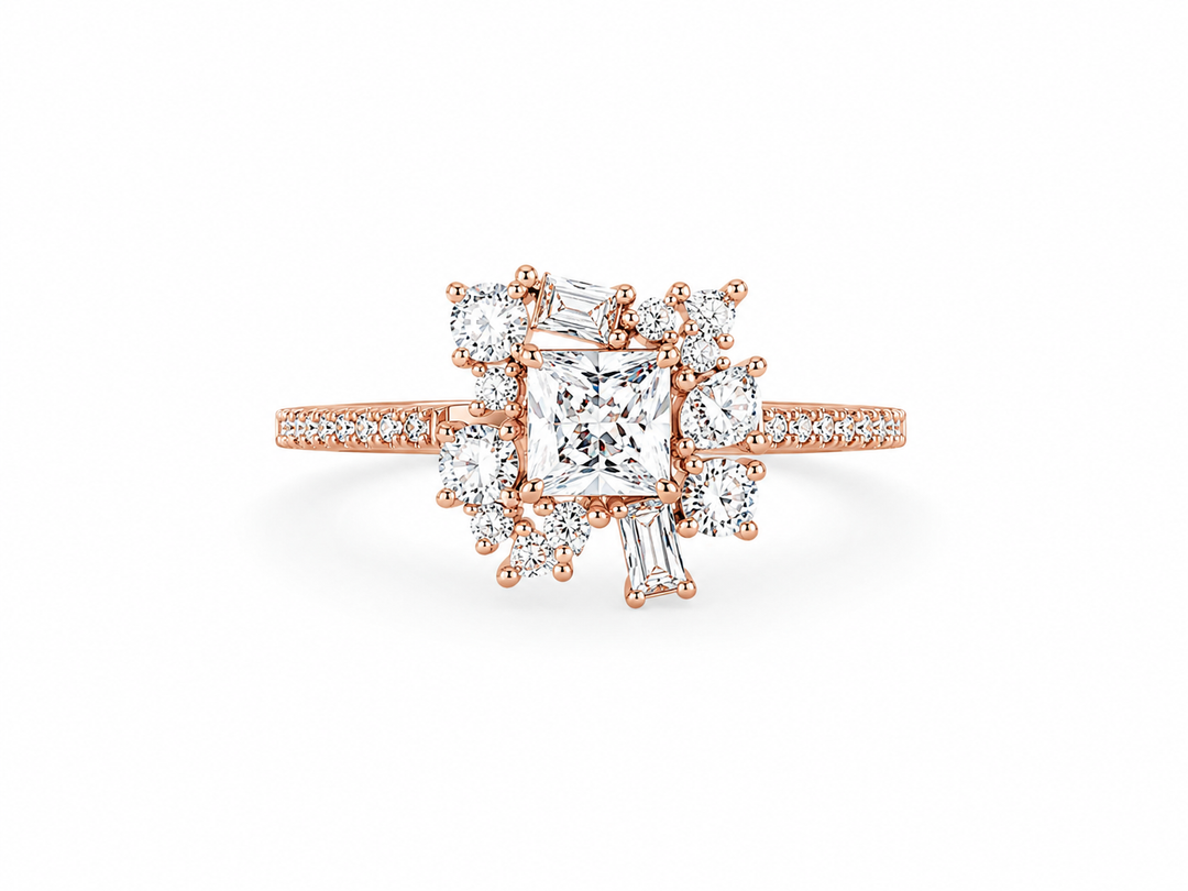 Radiant Cluster Halo Ring