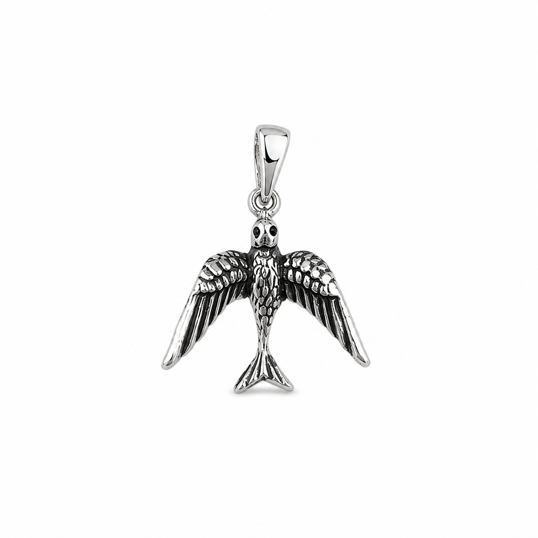 Vintage Swallow Bird Pendant