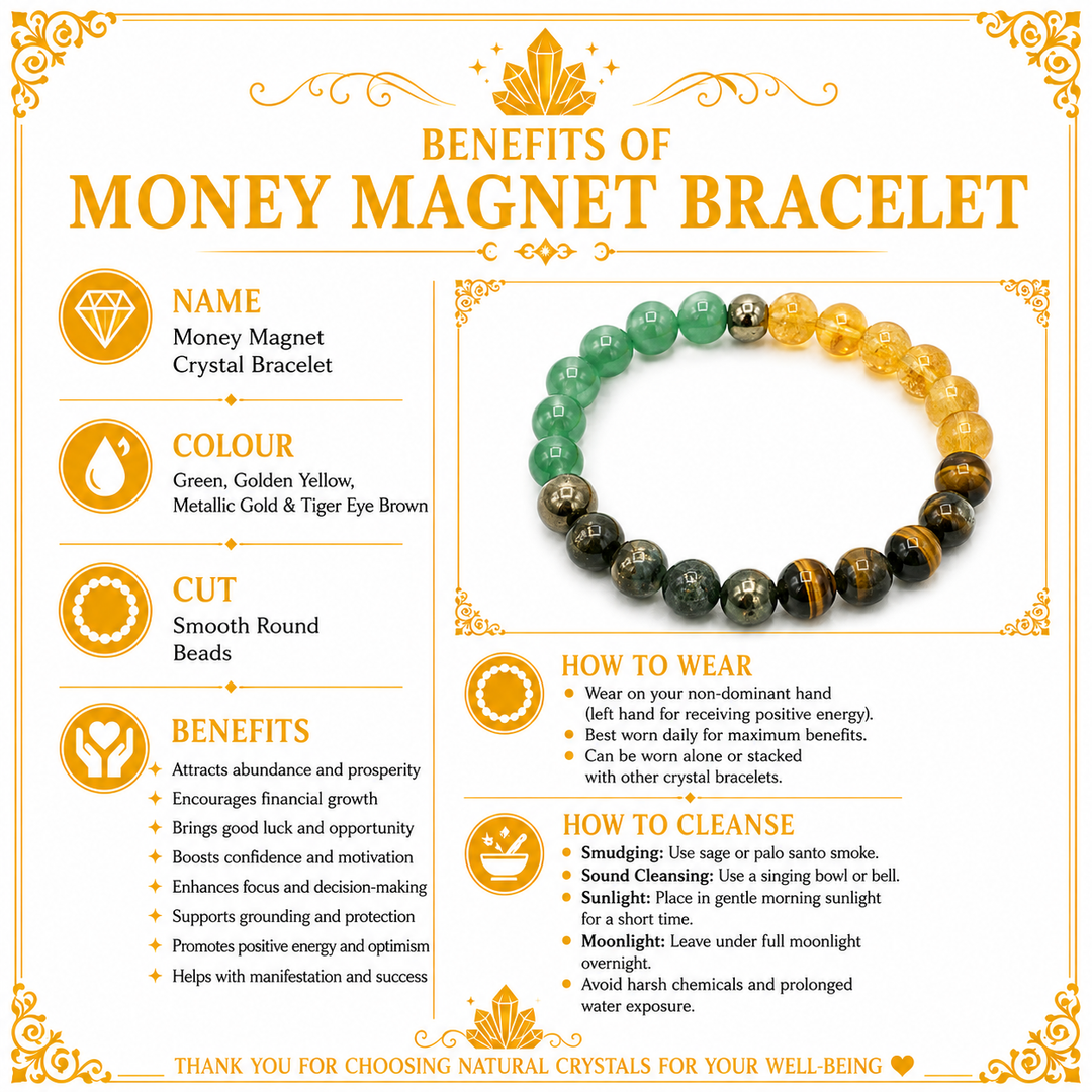 Money Magnet Crystal Bracelet
