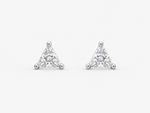 Load image into Gallery viewer, Triangle Solitaire Studs