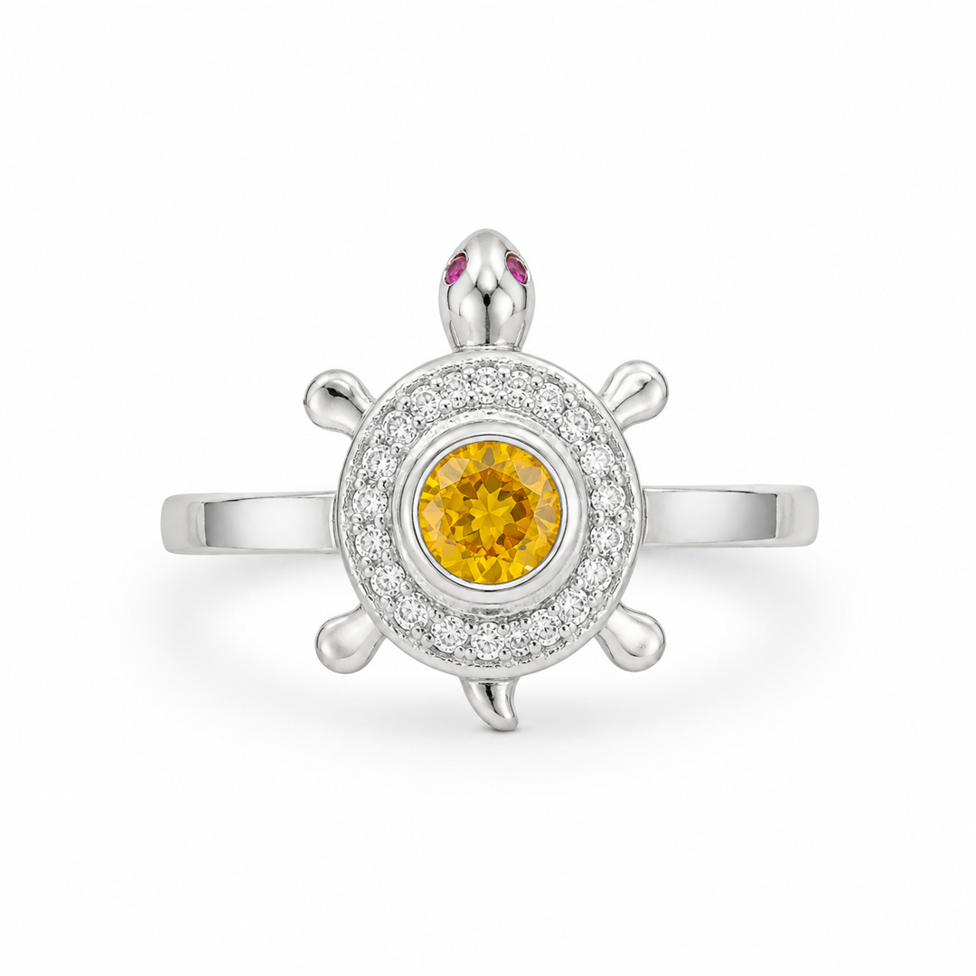 Turtle Silver Ring
