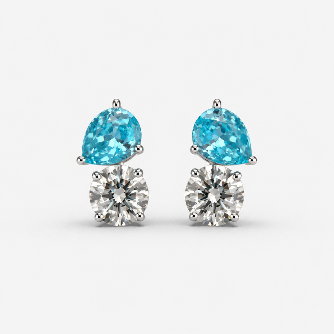 Aqua Duo Spark Studs