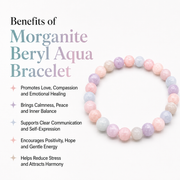 Morganite Beryl Aquamarine Bracelet