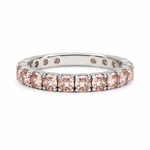 Load image into Gallery viewer, Peach Eternity Silver Ring