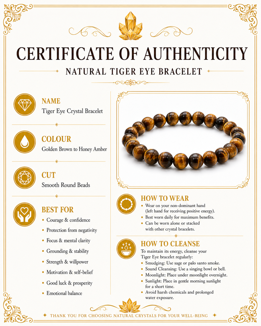 Golden Tiger Eye Beaded Bracelet