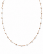 Load image into Gallery viewer, Rose Gold Beaded Chain Necklace