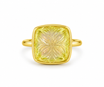 Load image into Gallery viewer, Golden Cushion-Cut Citrine Statement Ring