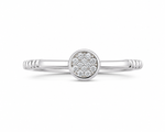 Load image into Gallery viewer, Minimalist Pavé Disc Ring