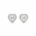 Load image into Gallery viewer, Crystal Heart Spark Studs