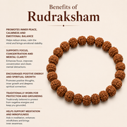 Natural Rudraksham Beads Bracelet