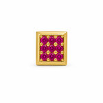 Load image into Gallery viewer, Square Gold-Plated Sterling Silver Nose Pin