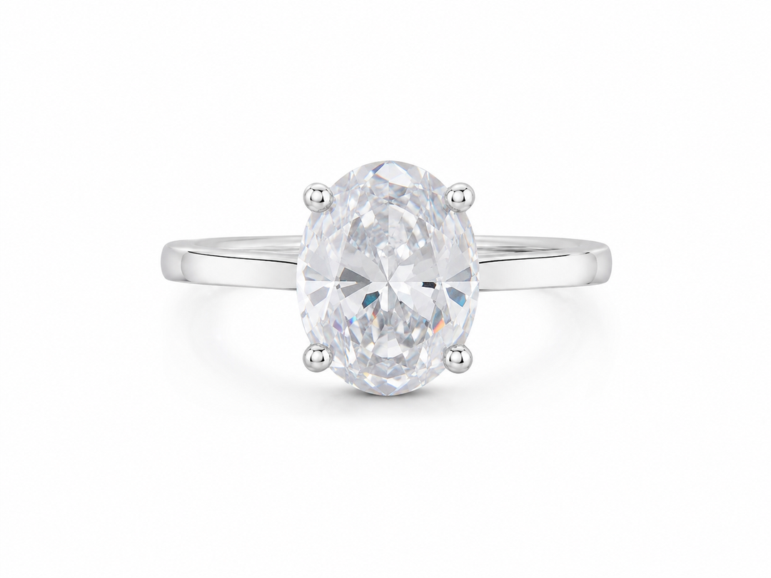 Classic Oval Solitaire Ring