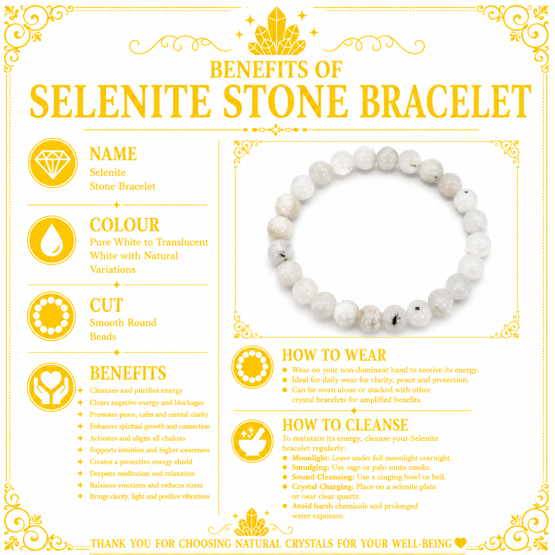 Selenite Crystal Bracelet