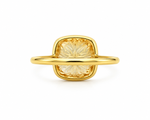 Load image into Gallery viewer, Carved Cushion Citrine Statement Ring